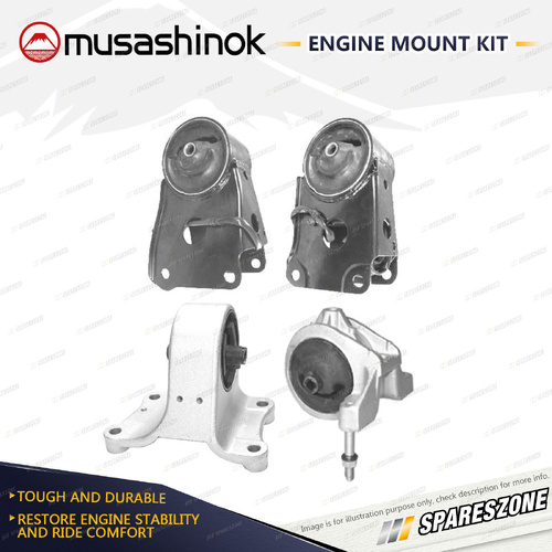 Full Engine Mount Kit with Sensor for Nissan Maxima A32 3.0L VQ30DE 95-99 Manual