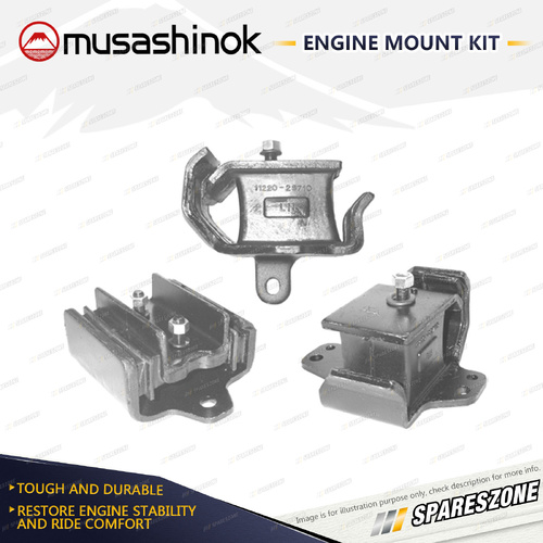 Full Engine Mount Kit for Nissan Terrano R20 2.7L 4Cyl 4WD TD27Ti 97-00 Manual