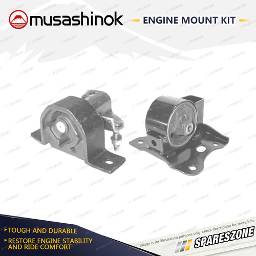 Musashinok LH + RH Engine Mount for Nissan Pulsar N16 1.6L QG16DE 00-05 Auto