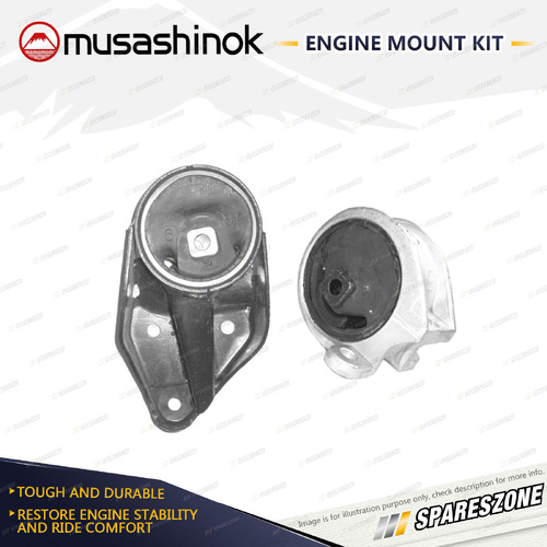 LH + RH Engine Mount Kit for Nissan Pulsar N14 2.0L 4Cyl SR20DE 91-95 Manual