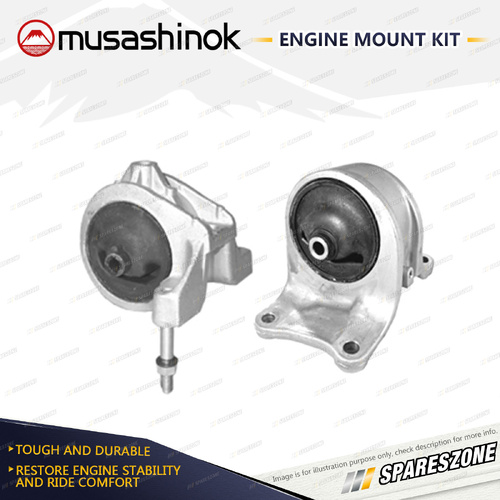 Musashinok LH + RH Engine Mount for Nissan Maxima A33 3.0L V6 VQ30DE 99-03 Auto