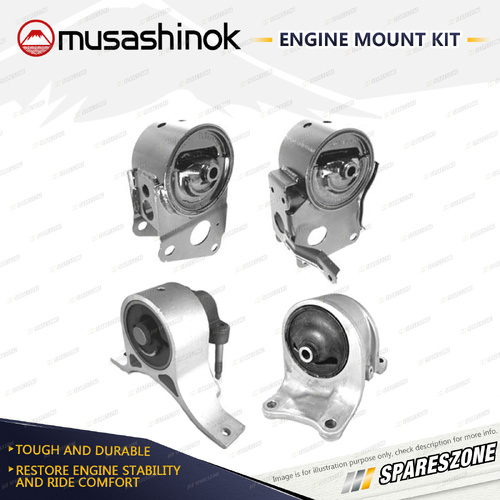 Musashinok Full Engine Mount Kit for Nissan Maxima J31 3.5L V6 VQ35DE 03-06 Auto