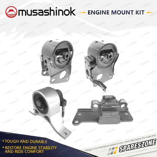 Musashinok Full Engine Mount Kit for Nissan Maxima J31 3.5L V6 VQ35DE 06-09 Auto