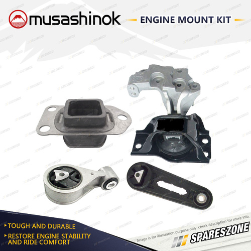 Full Engine Mount Kit for Nissan X-Trail T31 2.5L 4Cyl 4WD QR25DE 07-14 Manual