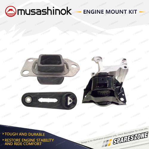 Full Engine Mount Kit for Nissan Dualis J10 2.0L 4Cyl AWD MR20DE 08-15 185mm C-C