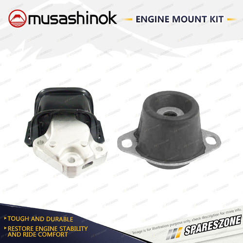 Front LH + RH Engine Mount for Peugeot 307 XS HDi 1.6L 4Cyl DV6TED4 04-08 Manual