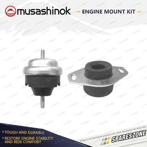 Front LH + Front RH Engine Mount Kit for Peugeot 206 1.9D 306 XT N3 N5 93-On