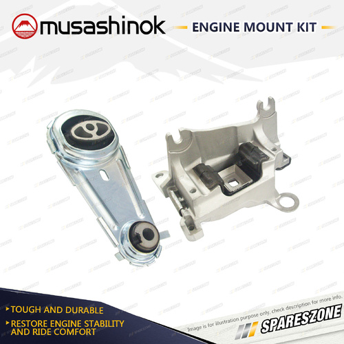 Musashinok Full Engine Mount Kit for Renault Megane B95 K95 X32 1.5L 11-On DCT