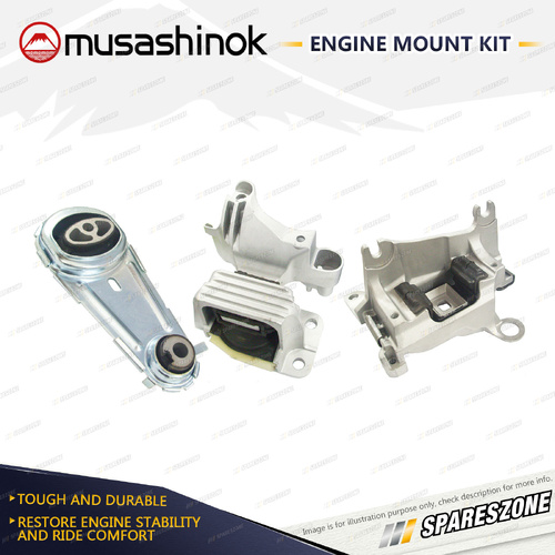Full Engine Mount Kit for Renault Megane X32 2.0L 4Cyl M4R.711 M4R.713 10-13 CVT