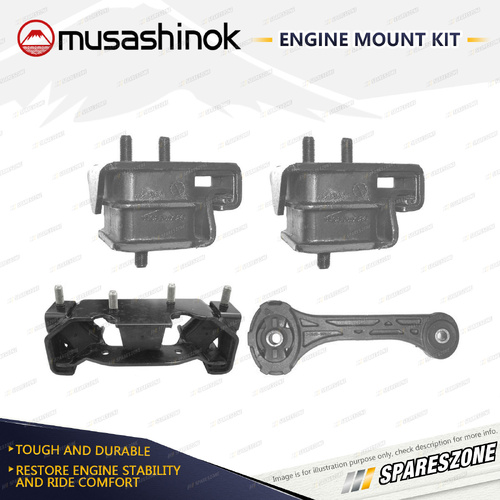 Musashinok Full Engine Mount Kit for Subaru Impreza GC GF 2.0L 4Cyl 94-00 Auto