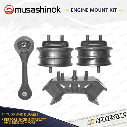 Musashinok Full Engine Mount Kit for Subaru Impreza GD9 GG9 2.0L AWD 00-07 Auto