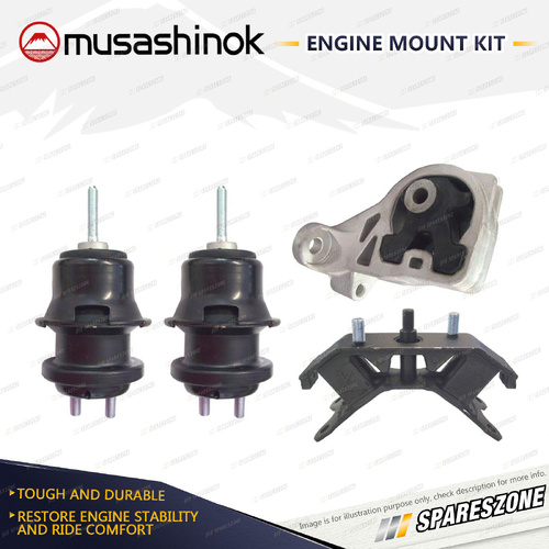 Musashinok Full Engine Mount Kit for Subaru Liberty BM BR Outback BR 2.5L 09-12