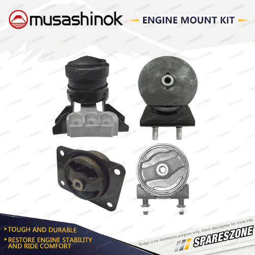 Full Engine Mount Kit for Suzuki SX4 RW420 2.0L 4Cyl FWD J20B 09-On Auto & Man