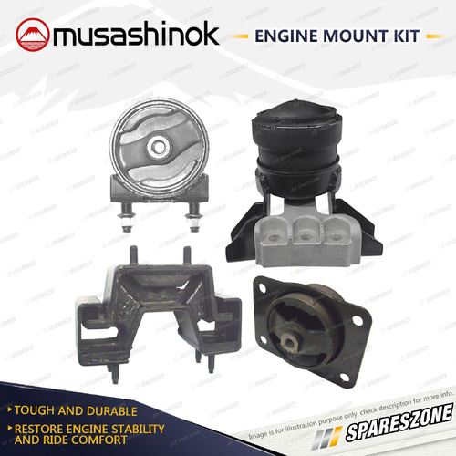 Full Engine Mount Kit for Suzuki SX4 RW420 2.0L 4Cyl 4WD J20B 09-On Auto & Man