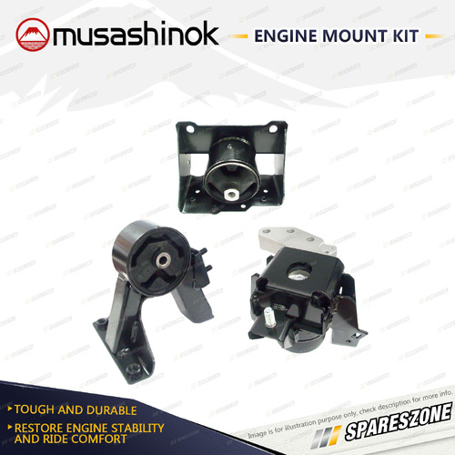 Musashinok Full Engine Mount Kit for Suzuki Swift FZ 1.4L 4Cyl K14B 11-17 Auto