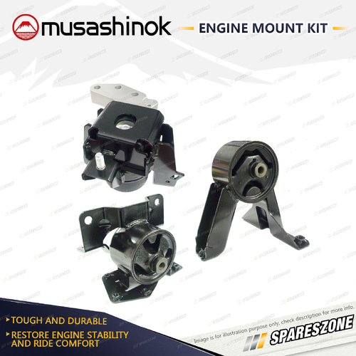 Musashinok Full Engine Mount Kit for Suzuki Swift AZ ZC71 ZC72 1.2L 4Cyl 07-On