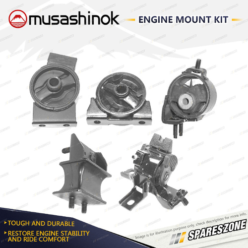 Musashinok Full Engine Mount Kit for Toyota Vista SV21 2.0L 4Cyl 3SFE 86-89 Auto