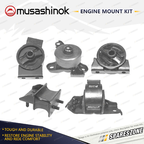 Musashinok Full Engine Mount Kit for Toyota Vista SV21 2.0L 3SFE 89-90 Manual