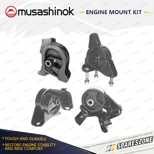 Full Engine Mount Kit for Toyota Corolla AE111 AE112 1.6L 1.8L 4Cyl 98-01 Manual
