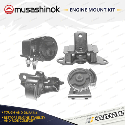 Full Engine Mount Kit for Toyota Corolla AE80 AE82 1.3 1.6L 2ALU 4ALC 84-89 Auto