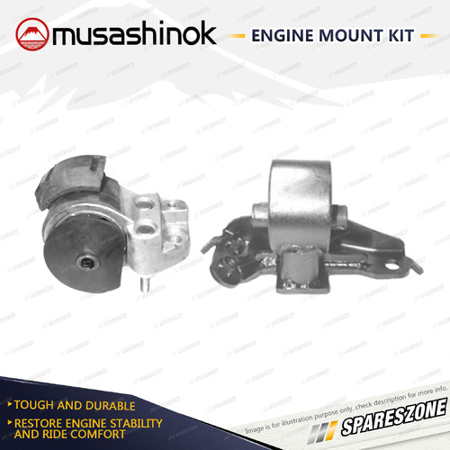 LH + RH Engine Mount Kit for Toyota Corolla AE95R 1.6L 4Cyl 4AFE 88-95 Manual