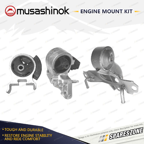 Full Engine Mount Kit for Toyota Starlet EP91R 1.3L 96-99 Al Body 72mm Tube