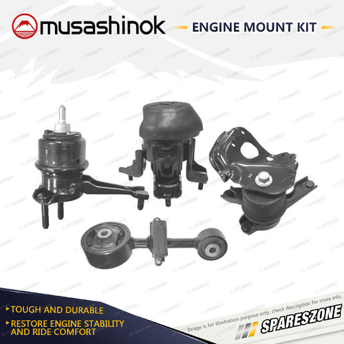Full Engine Mount Kit for Toyota Camry ACV36R 2.4L 2AZFE 02-06 Manual w/Bracket