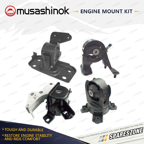 Musashinok Full Engine Mount Kit for Toyota Tarago GSR50R 3.5L 2GRFE 07-14 Auto