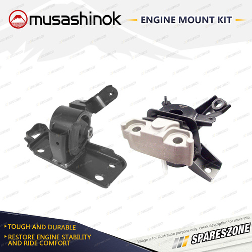 Musashinok LH + RH Engine Mount for Toyota Rav 4 ACA33 ACA38 2.4L 06-13 Manual