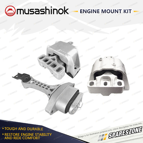 Musashinok Full Engine Mount Kit for Volkswagen Golf MK 4 1.6L BCB 02-04 Manual