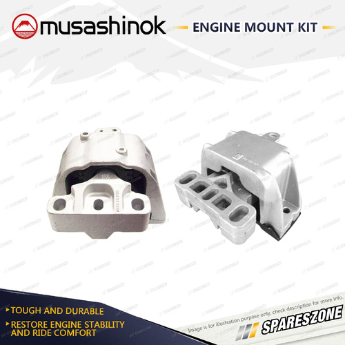 LH + RH Engine Mount Kit for Volkswagen Golf MK 4 1.6L 4Cyl BCB 02-04 Manual