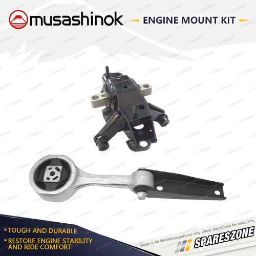 Rear + LH Engine Mount Kit for Volkswagen Polo 6R 1.4L 4Cyl CGGB 09-14 5 Spd Man