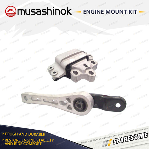 LH + Rear Engine Steady Bar Mount for VW Golf MK 6 GTD 2.0L 4Cyl 10-15 Man DCT