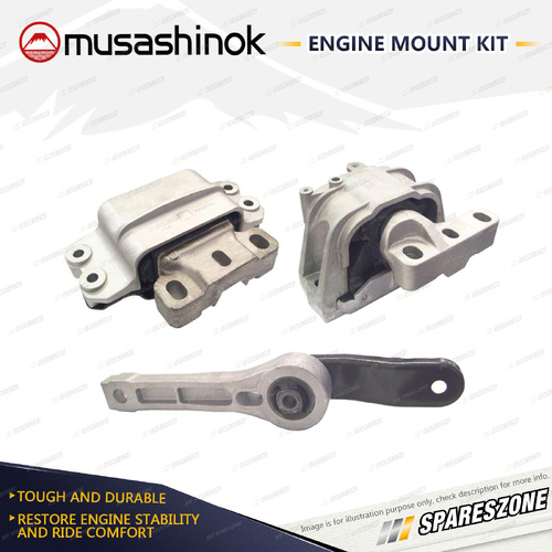 Full Engine Mount Kit for Volkswagen Caddy 2K Golf MK 5 1.4L 1.6L 4Cyl 01-On