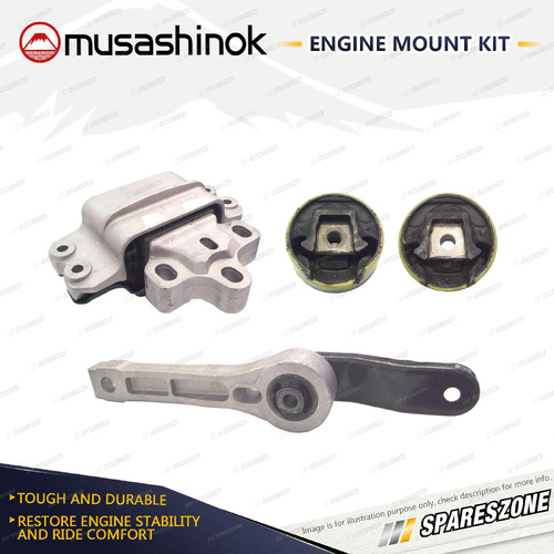 Full Engine Mount Kit for Volkswagen Passat 3C TDI 2.0L 4Cyl BKP BMR 06-09 DCT