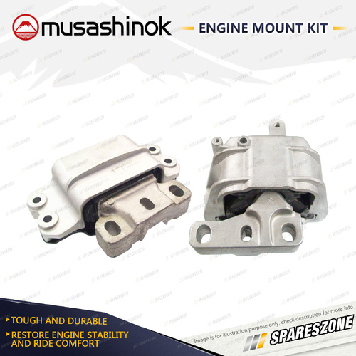 LH + RH Engine Mount Kit for VW Golf MK 6 118 TSI 1.4L CAVD CTHD 09-15 Man DCT