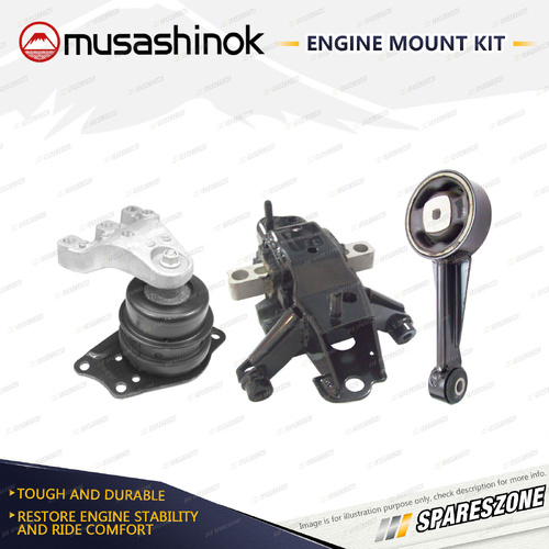 Full Engine Mount Kit for Volkswagen Polo 9N 1.9L Turbo Diesel AXR 05-10 Manual