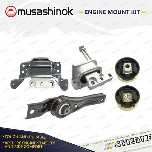 Full Engine Mount Kit for Volkswagen Golf MK 7 90 TSI 1.4L 4Cyl 12-15 Man DCT