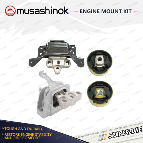 Full Engine Mount Kit for Volkswagen Golf MK 7 110 TDI 2.0L CRBC 12-17 DCT