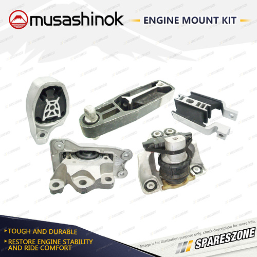 Musashinok Full Engine Mount Kit for Volvo S90 T5 XC90 D5 T6 2.0L 15-21 Auto
