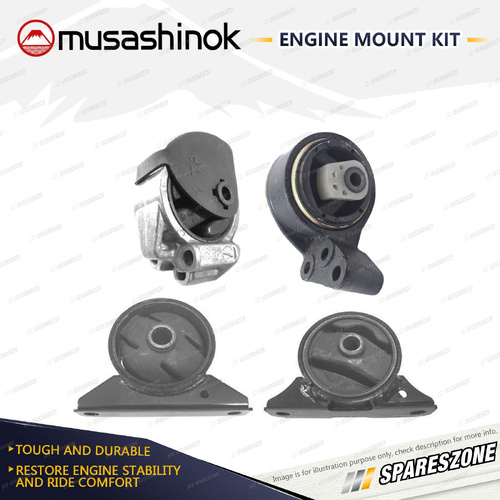 Full Engine Mount Kit for Volvo S40 1.8L 1.9L 2.0L 4Cyl Turbo 95-00 Auto