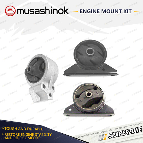 Musashinok Full Engine Mount Kit for Volvo V40 2.0L 4Cyl B4204S2 99-04 Manual