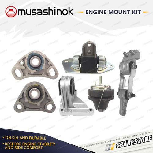 Full Engine Mount Kit for Volvo S80 2.0L 2.0T 5Cyl B5204T4 B5204T5 99-06 Auto