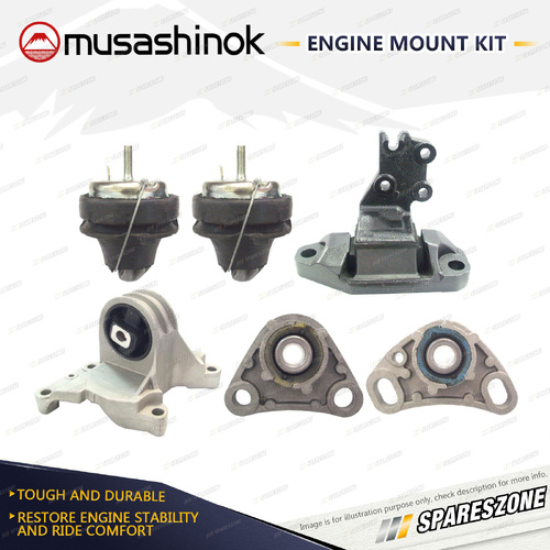 Full Engine Mount Kit for Volvo XC90 3.2 3.2L 6Cyl AWD B6324S B6324S5 07-15 Auto
