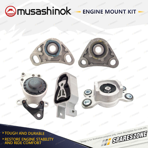 Full Engine Mount Kit for Volvo S60 V60 XC60 T5 2.0L 4Cyl B4204T7 11-14 DCT