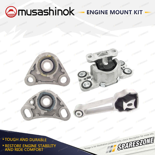 Full Engine Mount Kit for Volvo S60 D5 2.4L Turbo Diesel D5244T10 10-12 Auto