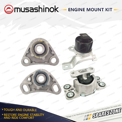 Full Engine Mount Kit for Volvo S60 V60 D3 D4 2.0L 5Cyl D5204T3 11-14 Auto