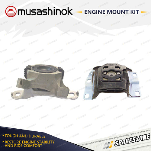 Musashinok LH + RH Engine Mount Kit for Volvo S40 2.4L 5Cyl B5244S4 04-10 Auto