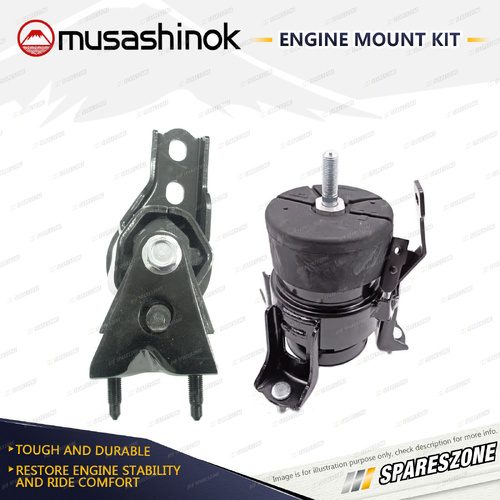 Musashinok Front + Rear Engine Mount Kit for Toyota Kluger GSU50R GSU55R 3.5L