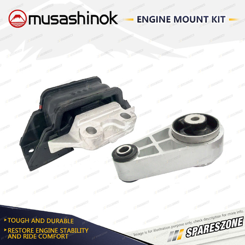 Musashinok Front + Rear Torque Rod Engine Mount Kit for LDV V80 K1 2.5L 4Cyl